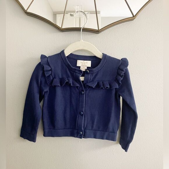 Kate Spade Cardigan Navy Blue Sweater Baby Girls 18 Months - Picture 1 of 10